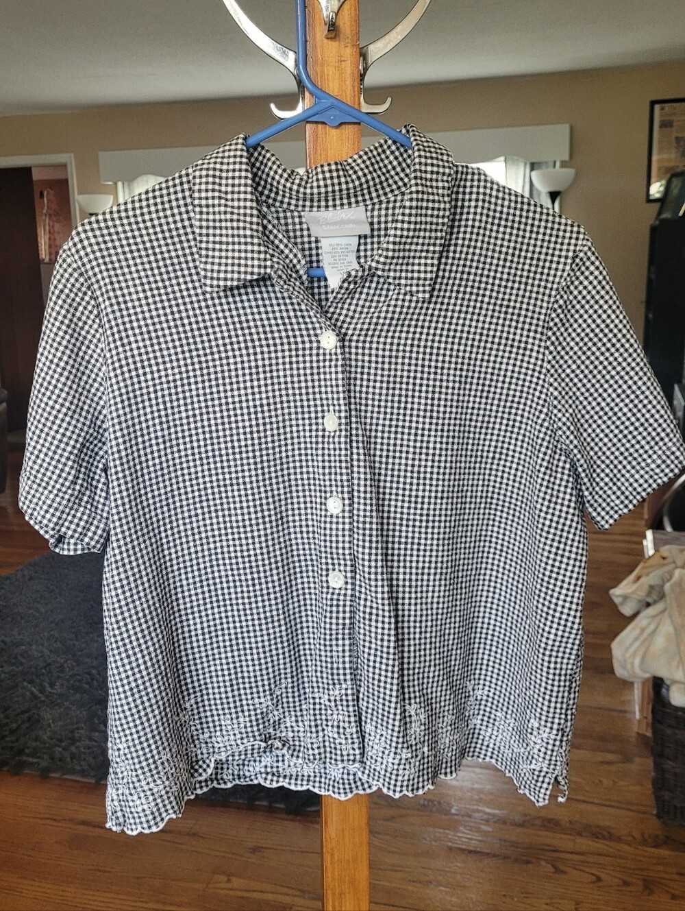 Vintage Gingham Button Up